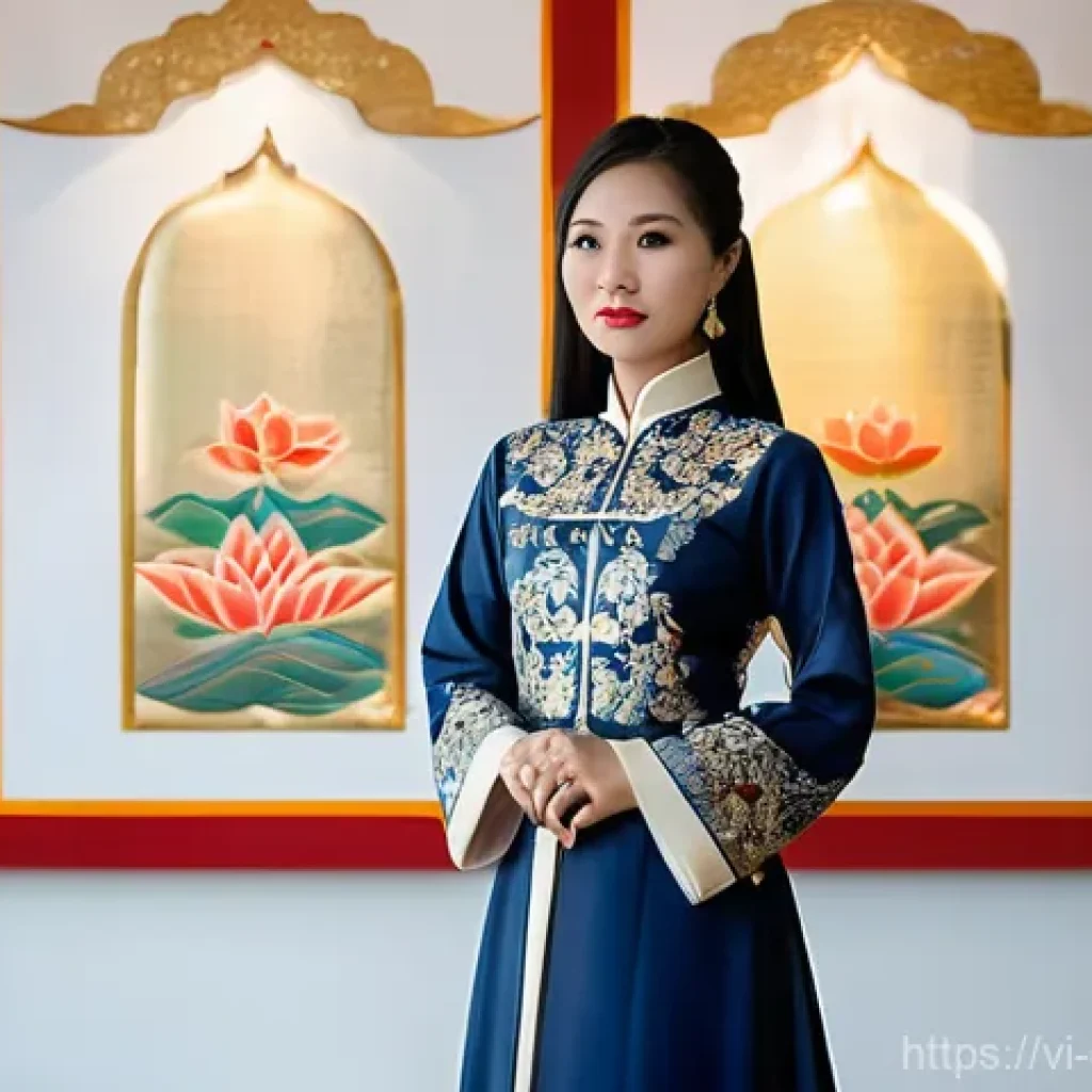 캐릭터 디자인의 윤리적 접근과 고려 사항 - **Prompt:** A young Vietnamese woman, approximately 20-25 years old, stands gracefully in a sunlit, ...