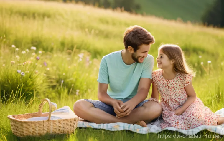 캐릭터 디자인의 상업적 성공 비결 - **Prompt 1:** A warm, golden hour photograph of a family enjoying a picnic in a sun-drenched meadow....